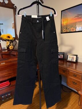 Judy Blue Black High-Rise Cargo Jeans